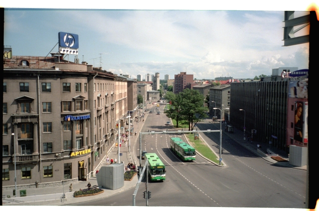 View from the street of Viru Keskus on the Gonsiori Street in Tallinn