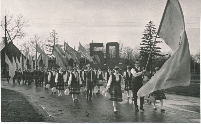 Photo. Celebrations of the 50th anniversary of the Great Socialist October Revolution in Haapsalu.