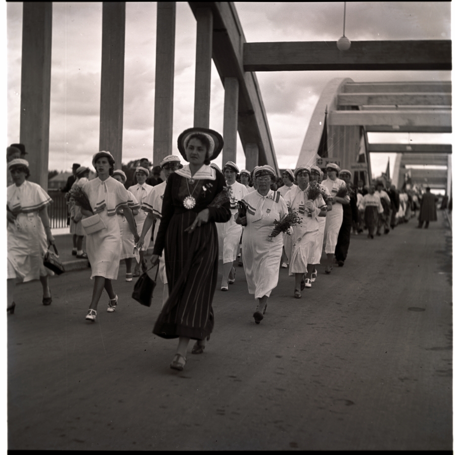 Pärnu, song-up train run on Suursilla 24.07.1939.