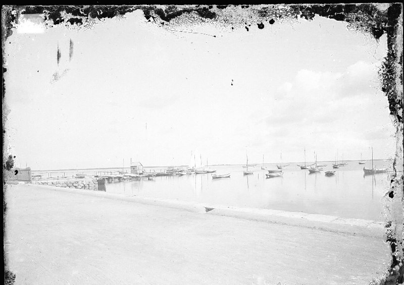 Glass negative. Size 13*18. View from the Great Promenade to the sea, Haapsalu.