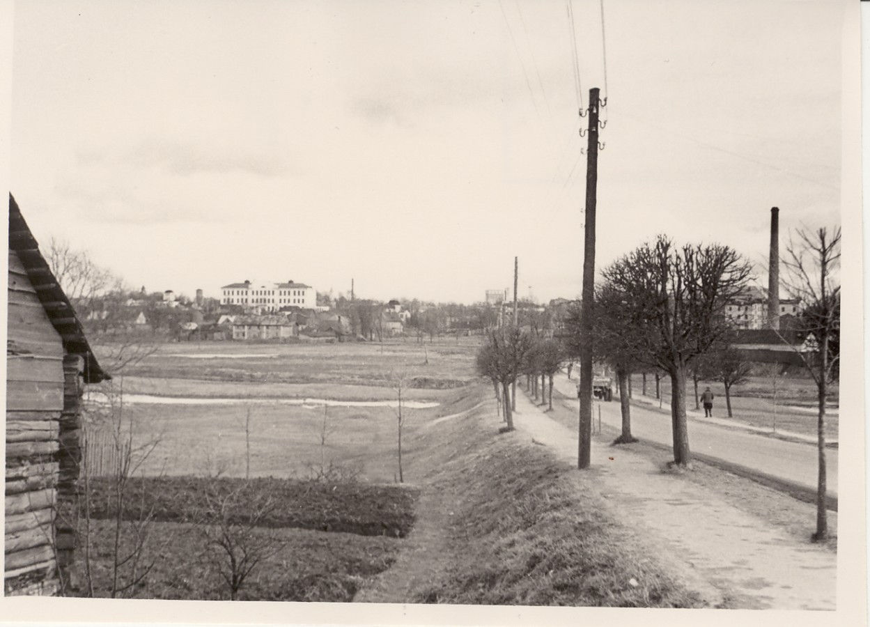 View from Pärna puiestee towards Valga I Secondary School