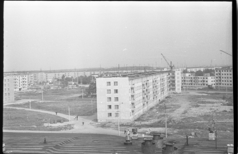 Construction of apartment buildings in Mustamäe 5th micro district.