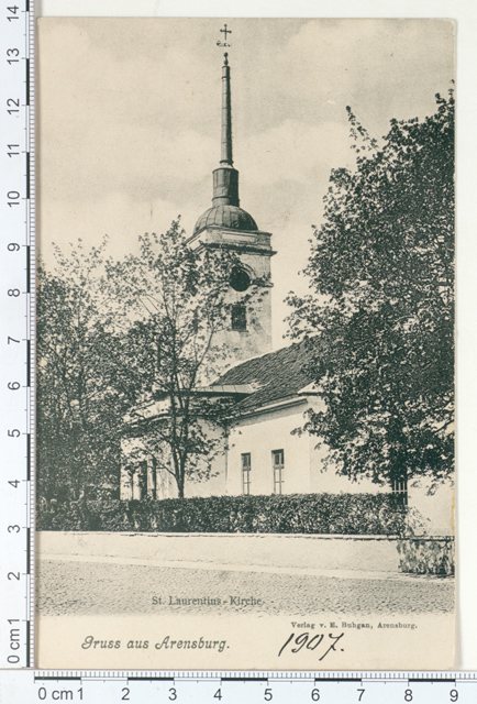 St. Laurentius Church in Kuressaare 1907