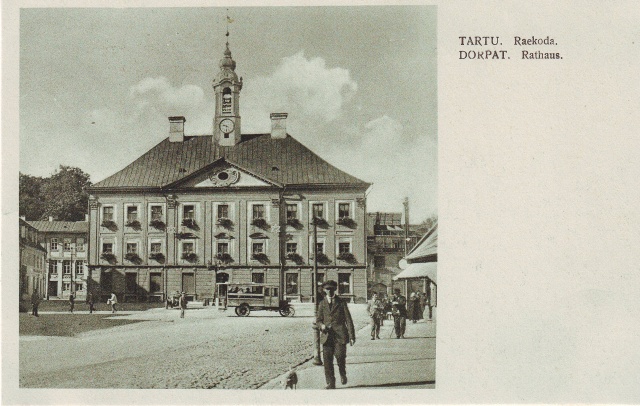 Postcard, Tartu Raekoda