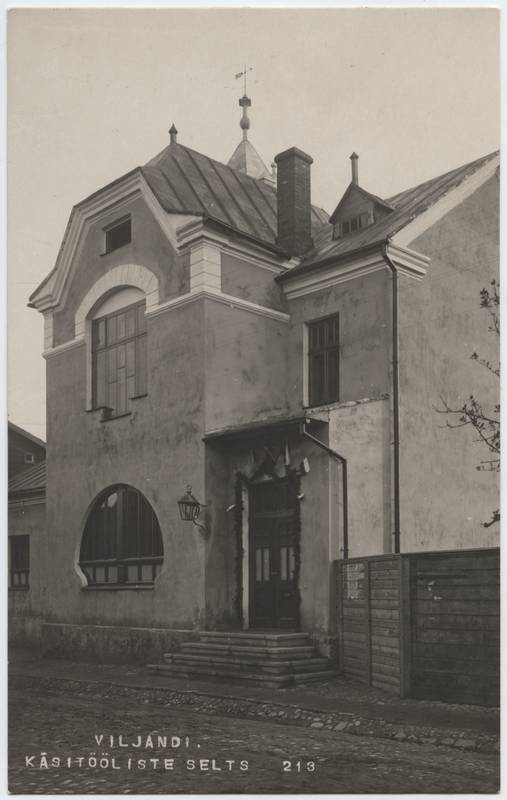 Postcard, Viljandi Käsitööliste Assistance Society House, Posti 6