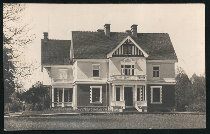 Postcard, Olustvere Põllutöö Keskkool, main building