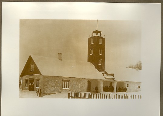 Photo, Päinurme fire extinguishing building in 1938.