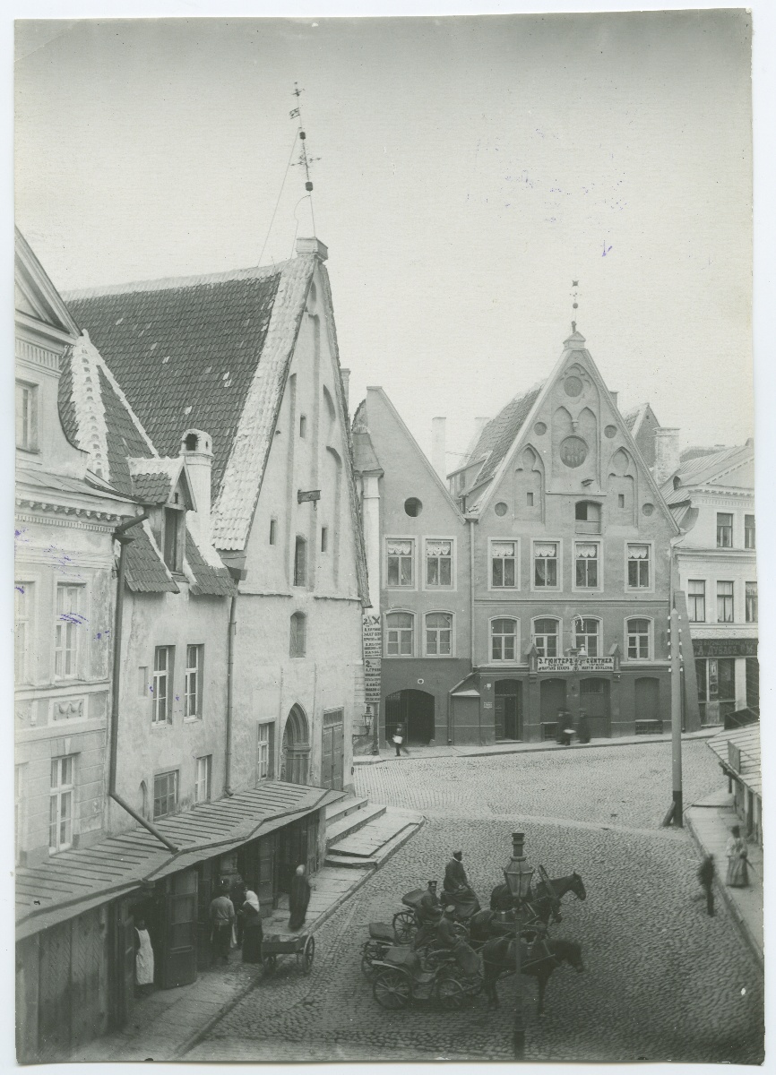 Tallinn, Old Market, view from the corner of Viru Street.