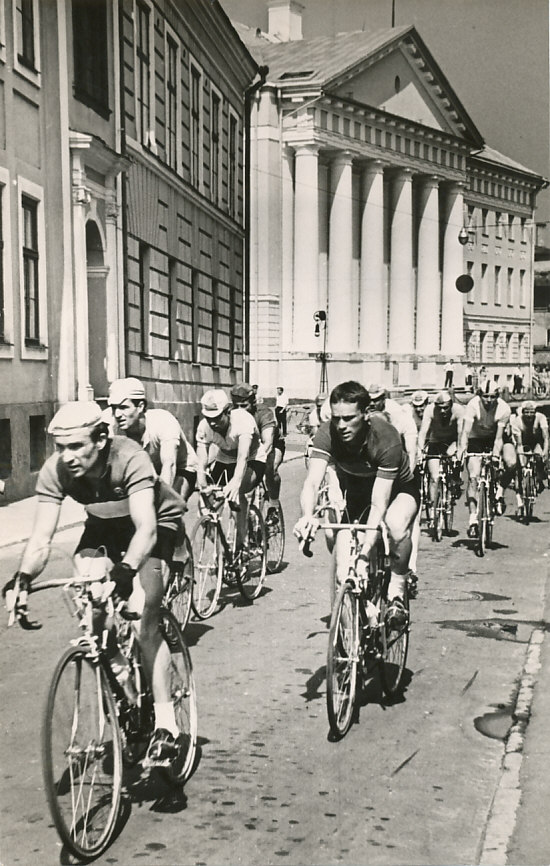 Photo bicycle competitions in Tartu in 1966