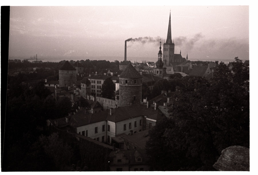 Tallinn, view from Toompea, on the forefront of the buildings of the former women cysters monastery.