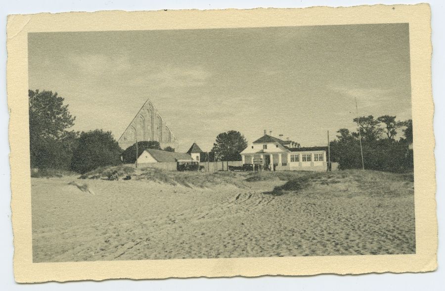 The ruins of Tallinn, Pirita, restaurant and monastery from the west.