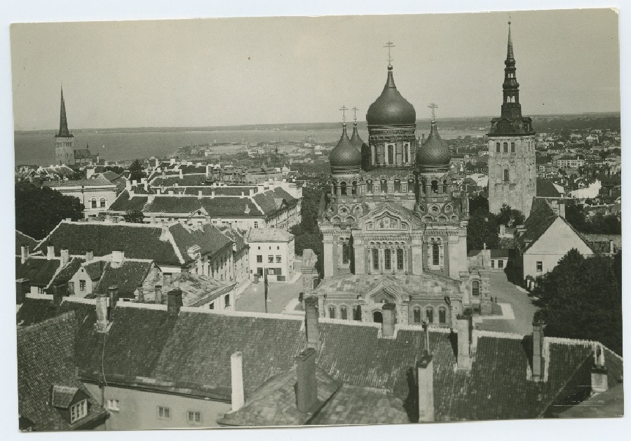 Tallinn, view from Pika Hermann Tower towards the northeast.
