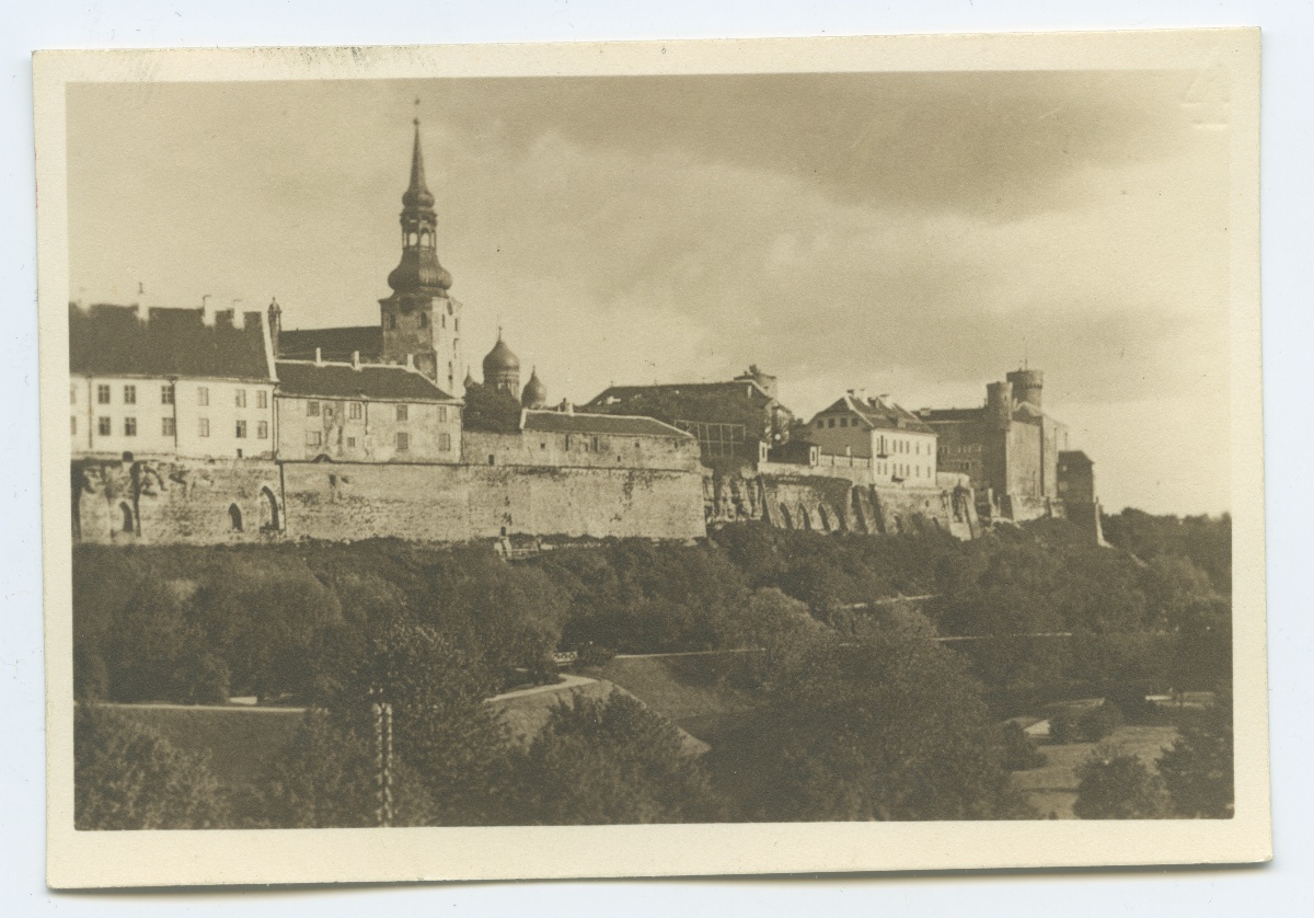 Tallinn, view Toompea from the north.