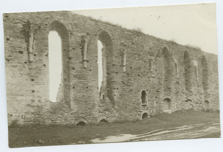 The ruins of the Pirita monastery in Tallinn, the northern wall of the church.