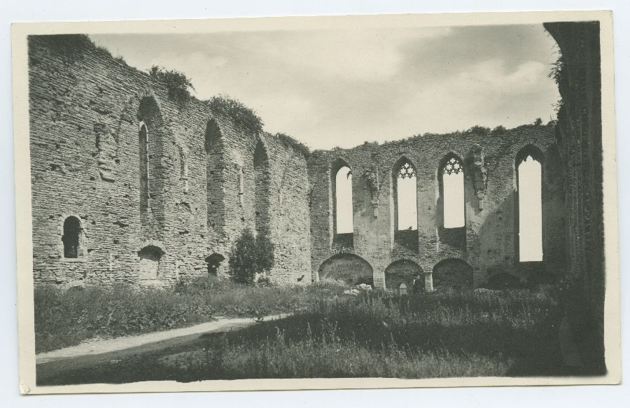 The ruins of the Pirita monastery in Tallinn, the inner view of the church towards the northeast.