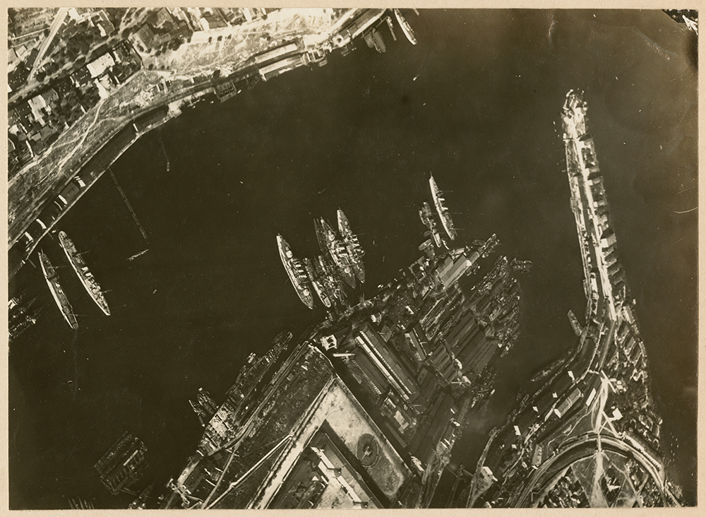 [aerial view of Sevastopol's harbor]
