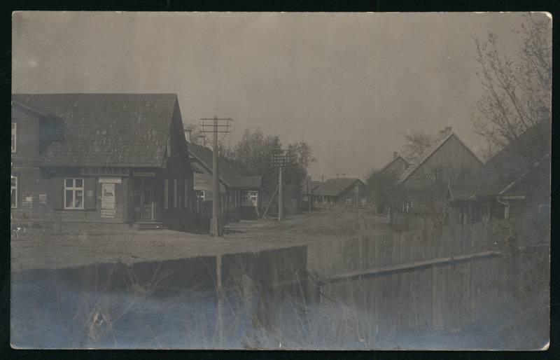 fotopostkaart, Karksi khk, Karksi-Nuia, peatänav, u 1925