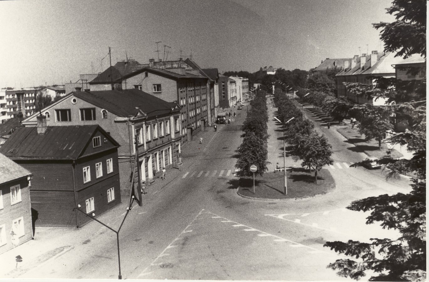 Vaade Jaani kiriku tornist Lenini tänavale