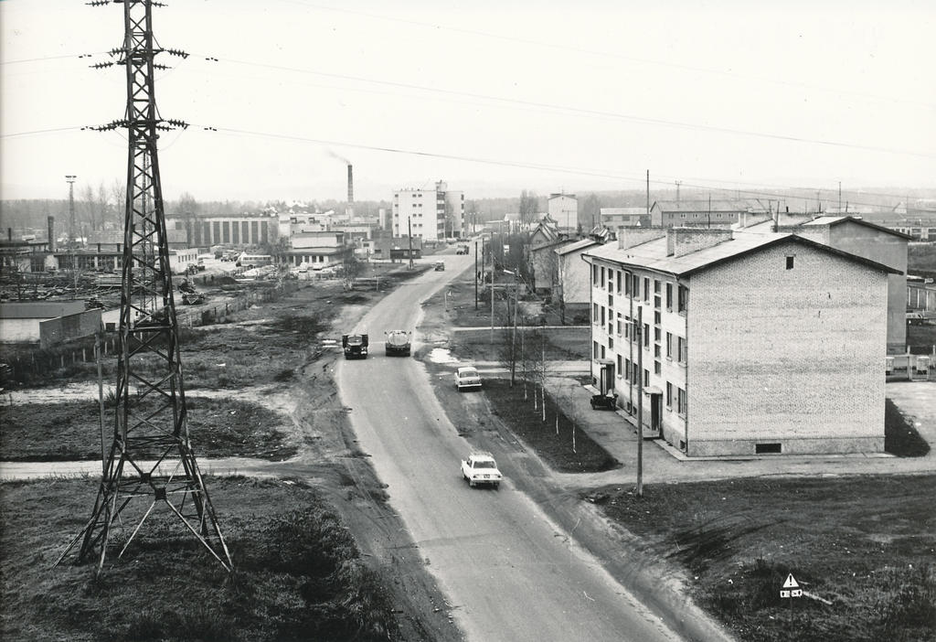 Foto. Vaade Pikale tänavale septembris 1977.a.