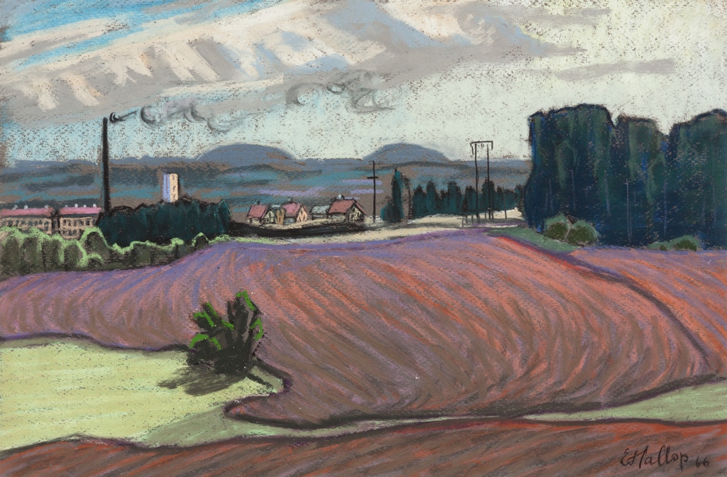 Maal. "Võru lähistel", pastell 1966
