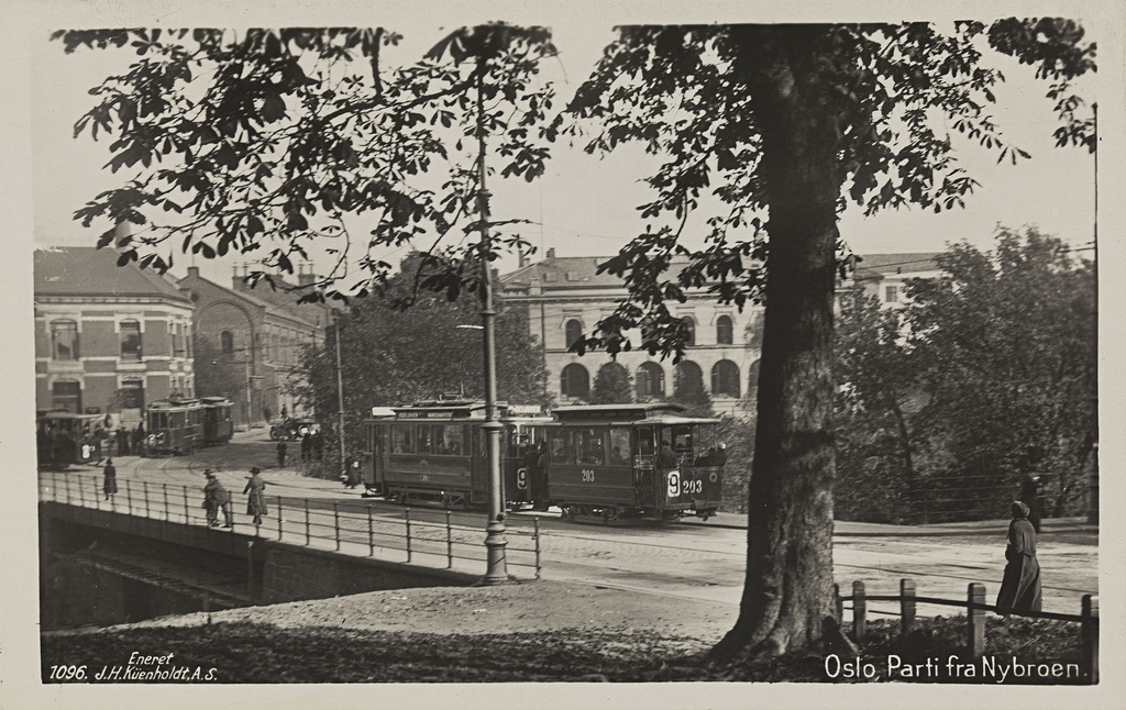 Oslo, Parti fra Nybroen, ca 1929