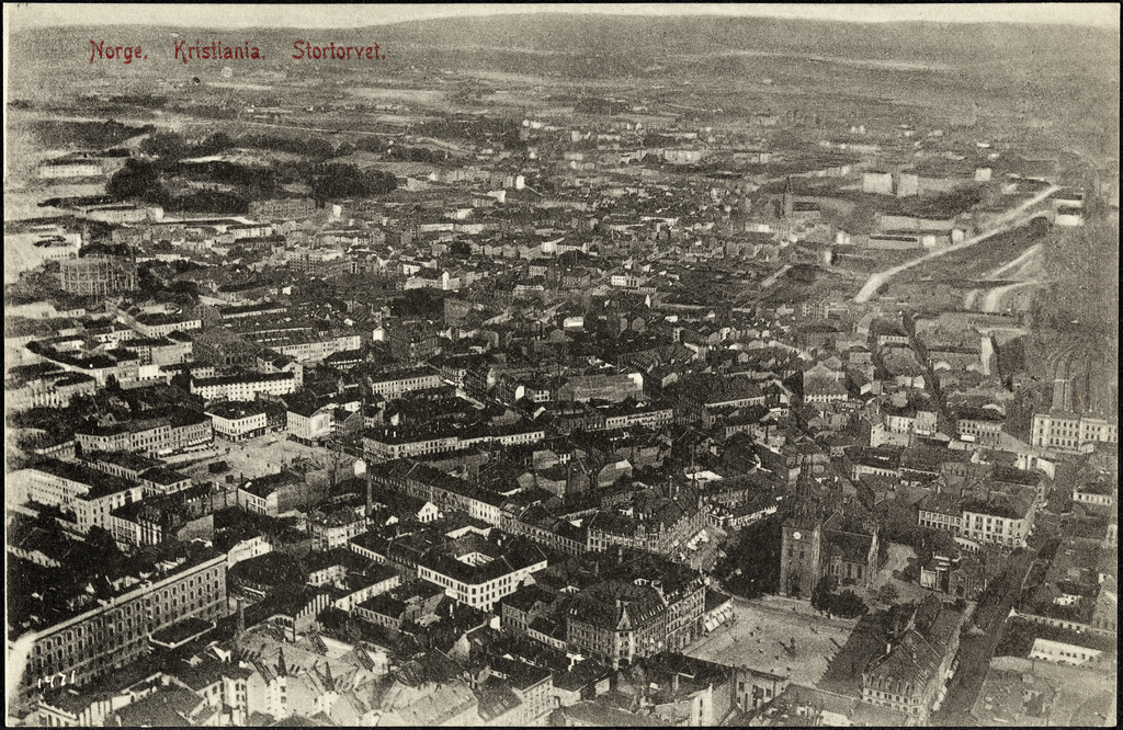 Norway. Kristiania. Stortortorvet, 1906