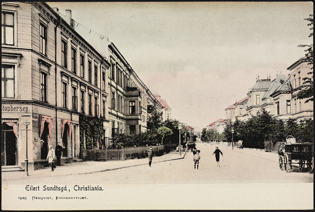 Eilert Sundtsgd, Christiania, ca 1905
