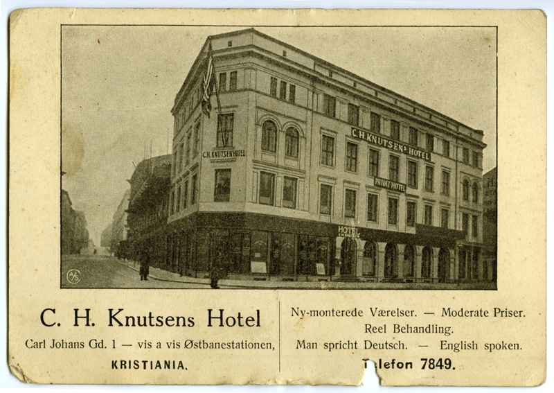 C.M.Knutseni hotell Kristianias (Oslo)
