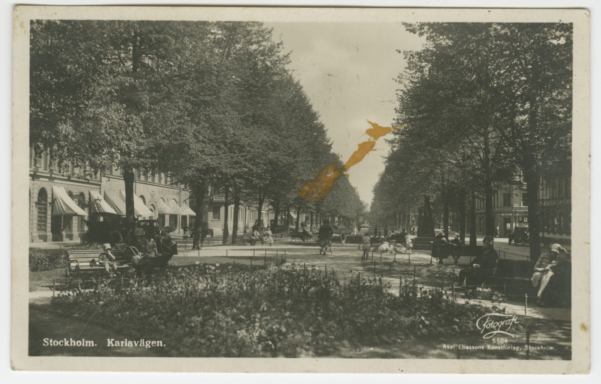 Postkaart: Stockholm, Karlavägen
