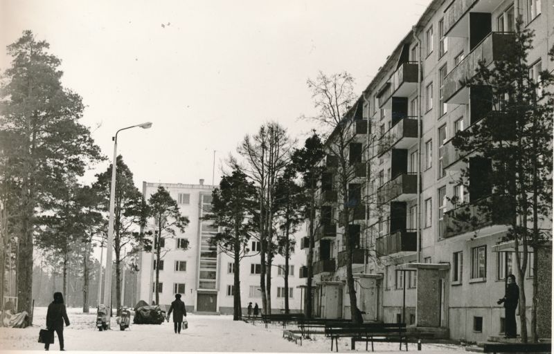 Foto. Uus elamukvartal Tamme tänaval. Foto: T. Kohv, 1972. Mustvalge.
