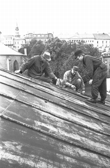 Tallinna ehitusremondi kontor. Kaljo Laursoo, Ago Liimand, Arnold Kiri.
