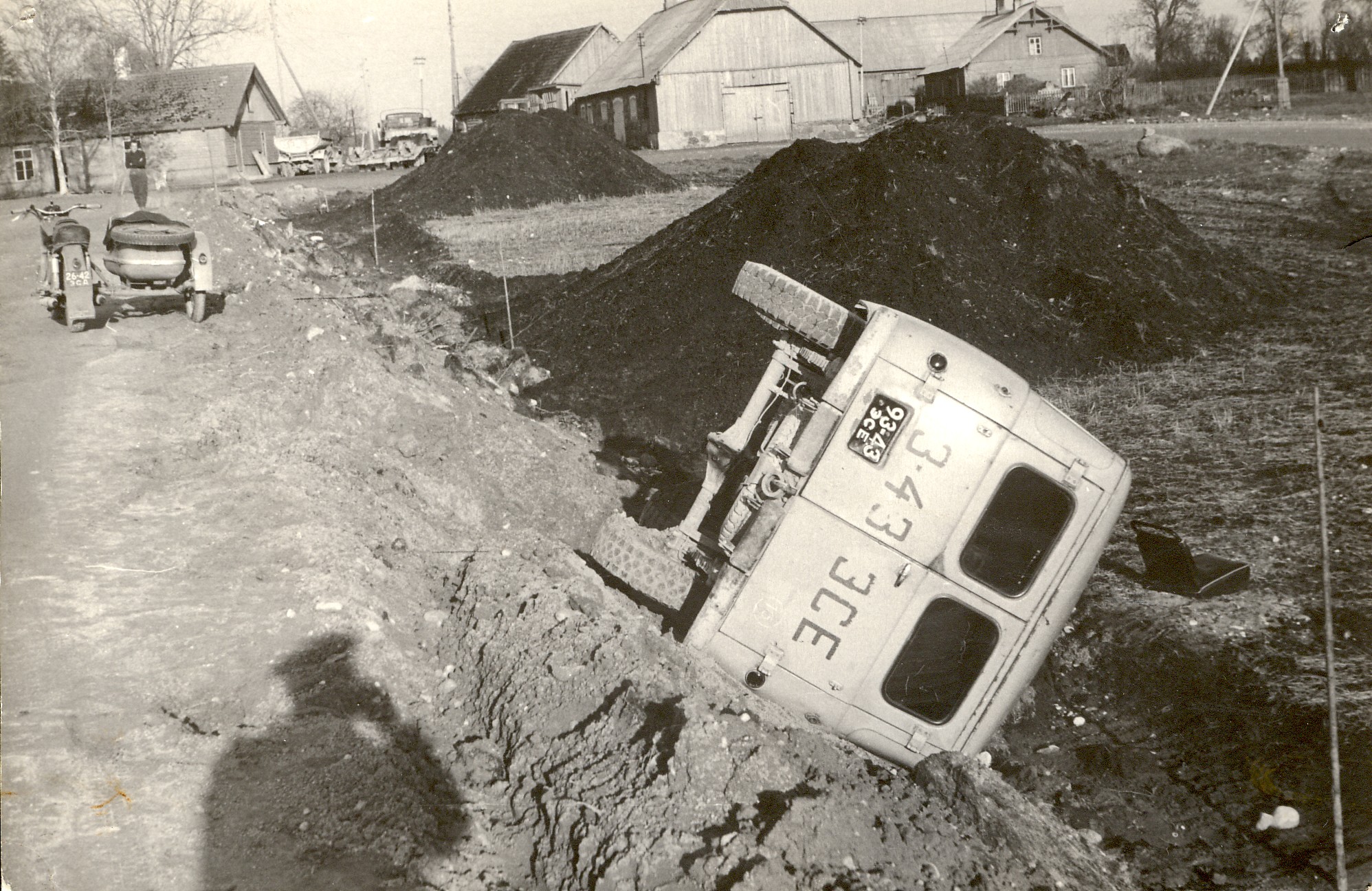 foto, liiklusõnnetus Paide rajoonis 1970-ndatel a.