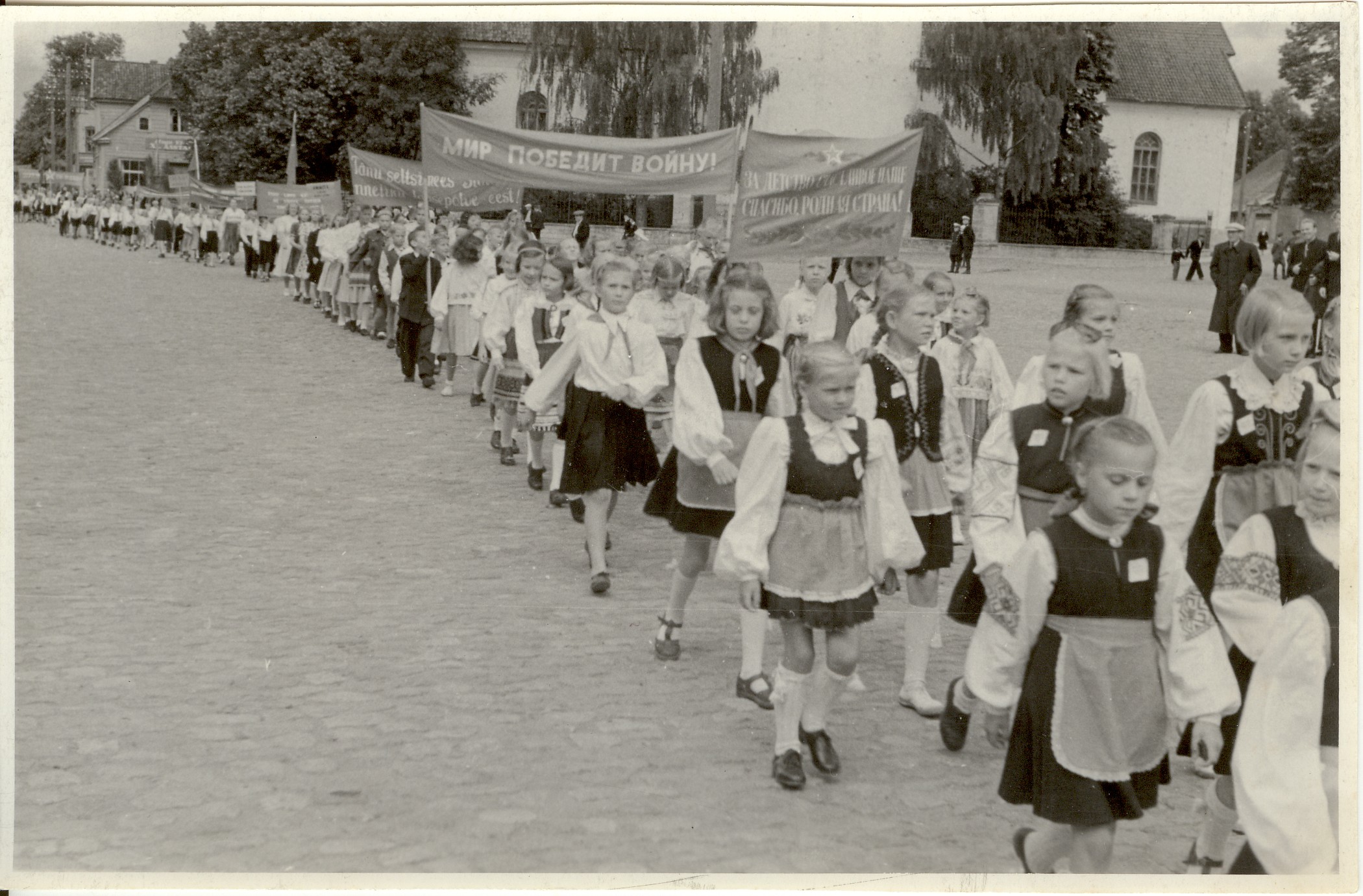 foto, Paide rajooni laulupäev 1951.a.
