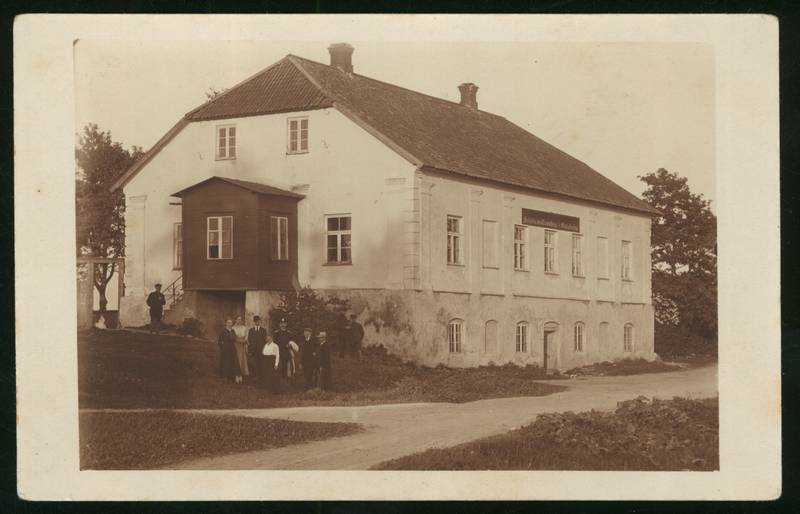 fotopostkaart, Paistu khk, Holstre vallamaja, u 1925