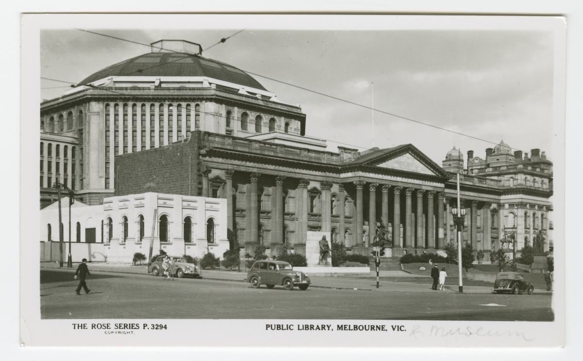 Austraalia. Melbourne. Rahvusraamatukogu hoone