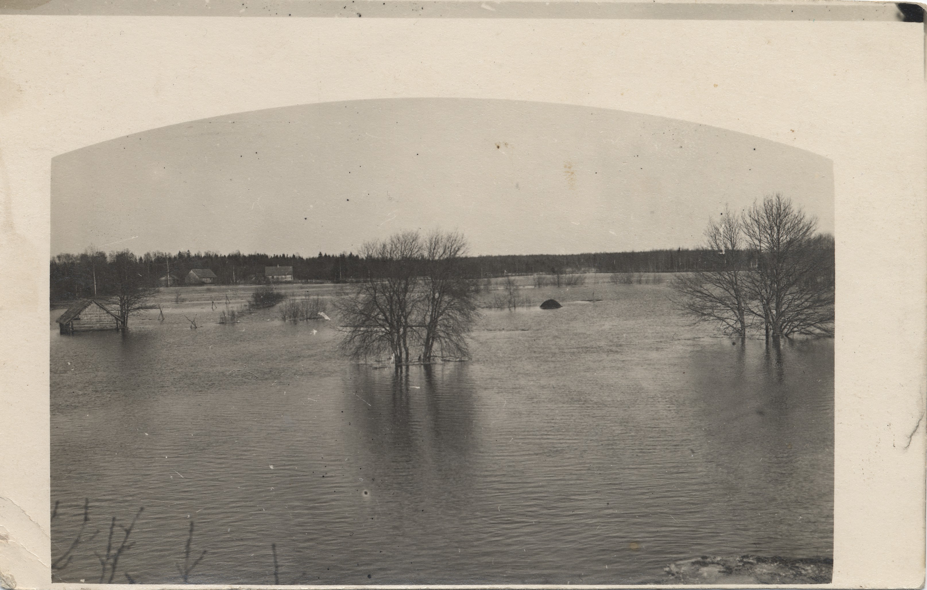 Floods in Pärnu County near Tori in 1924
