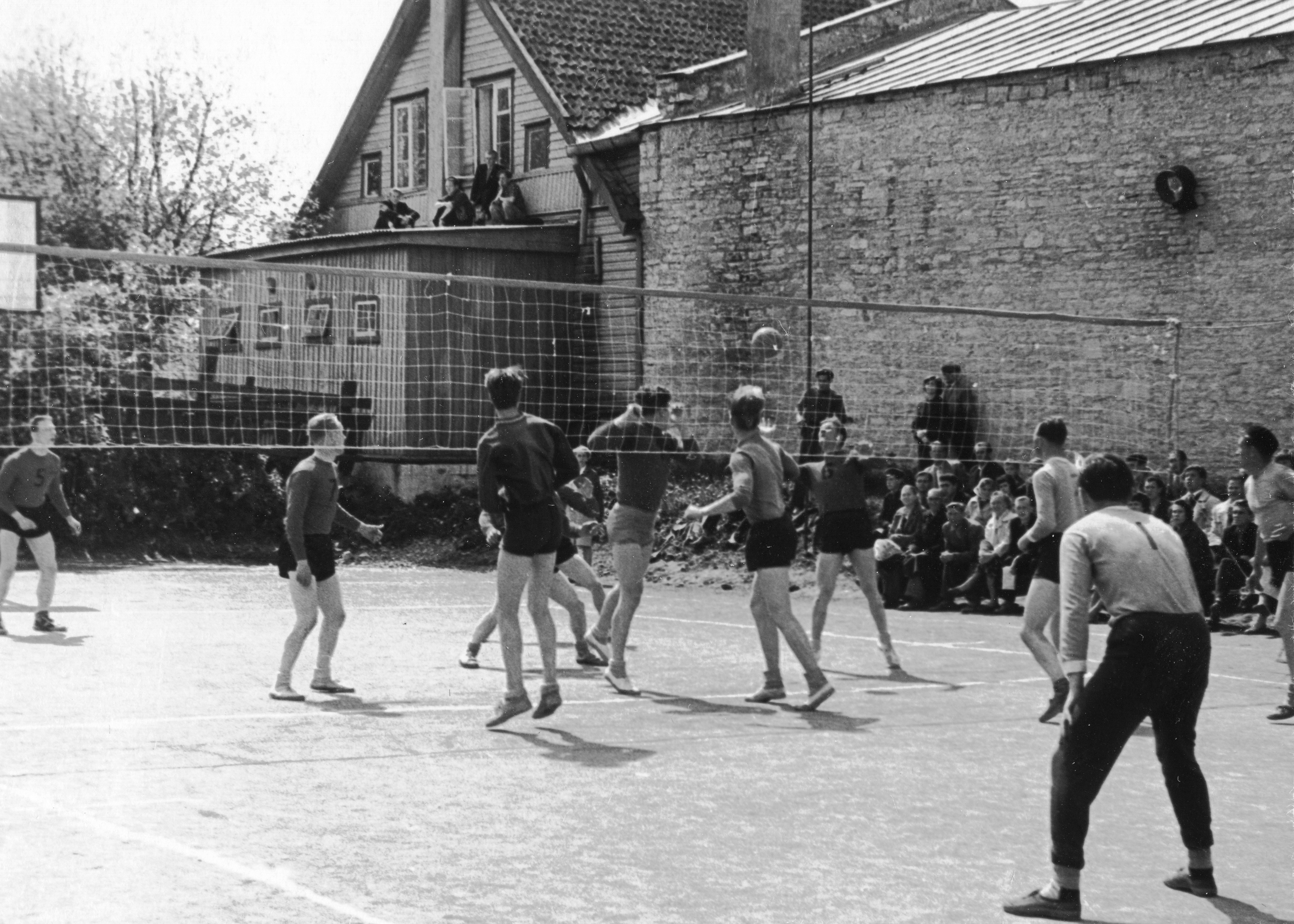 Ballplay at the cinema "Aurora".Talvel sliding field.60s.