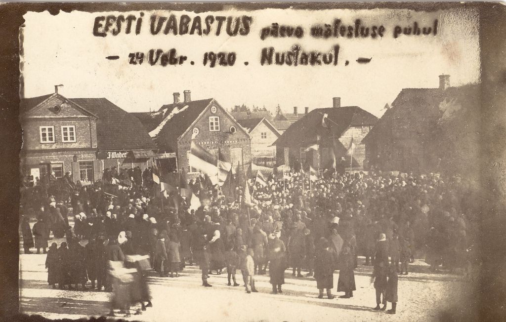 Eesti Vabariigi 2. aastapäeva tähistamine Otepääl (Nuustakus)
