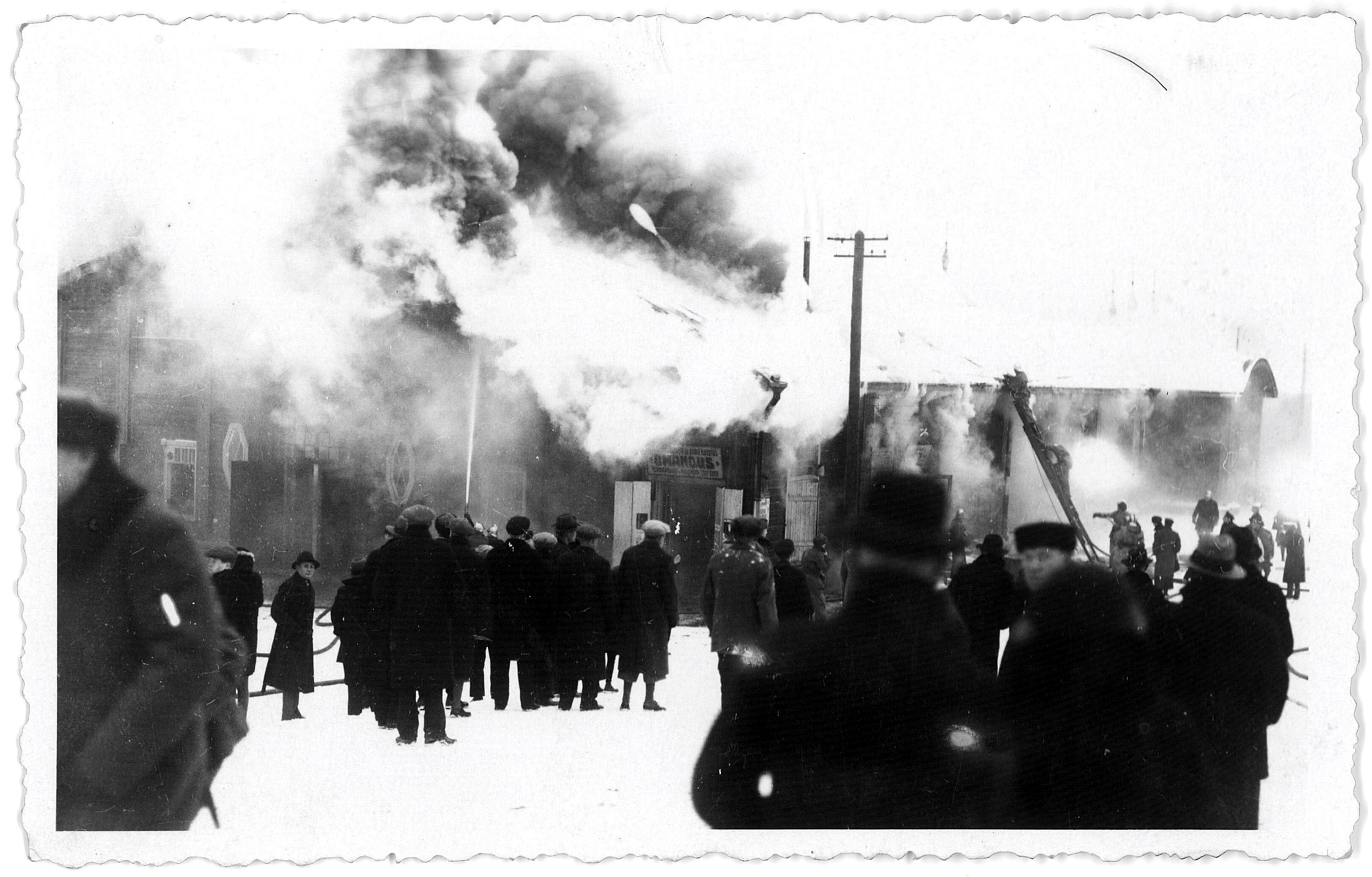 Combustion of Kopli folk house 27. Dec 1935