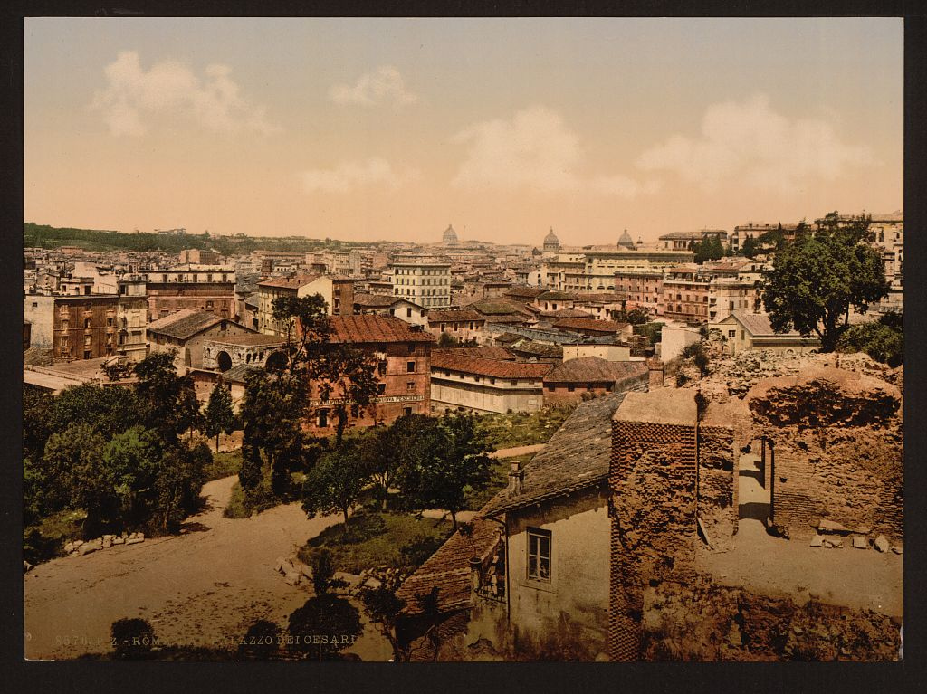 [view from the Palace of the Caesars, Rome, Italy] (Loc)