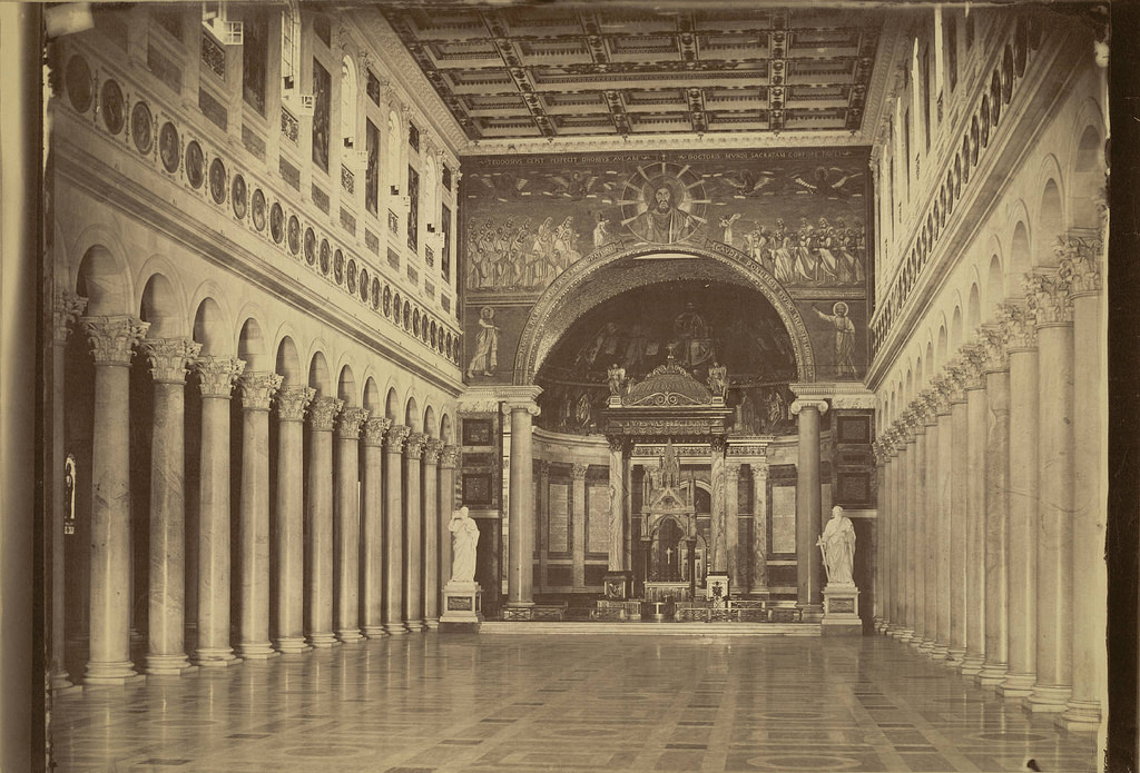 Rome. Basilica of Saint Paul-Outside-the-Walls (Interior)