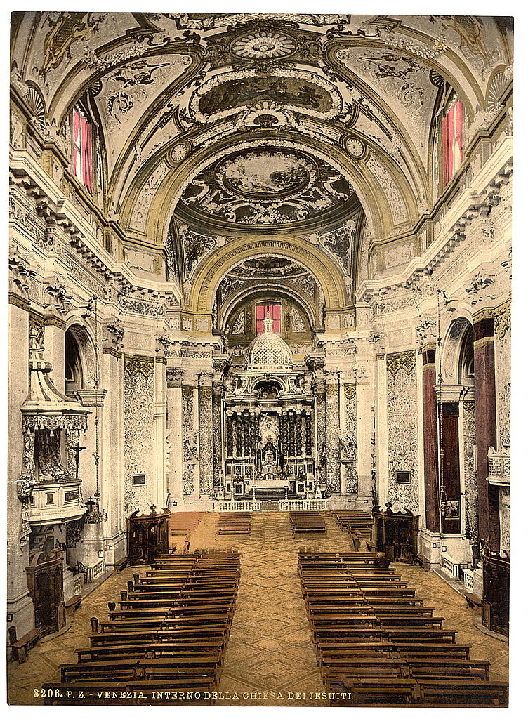 [interior of the Jesuits' Church, Venice, Italy] (Loc)