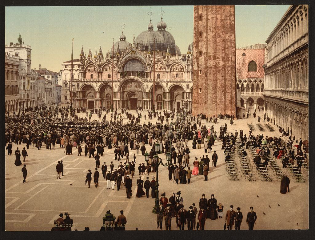 [concert in St. Mark's Place, Venice, Italy] (Loc)