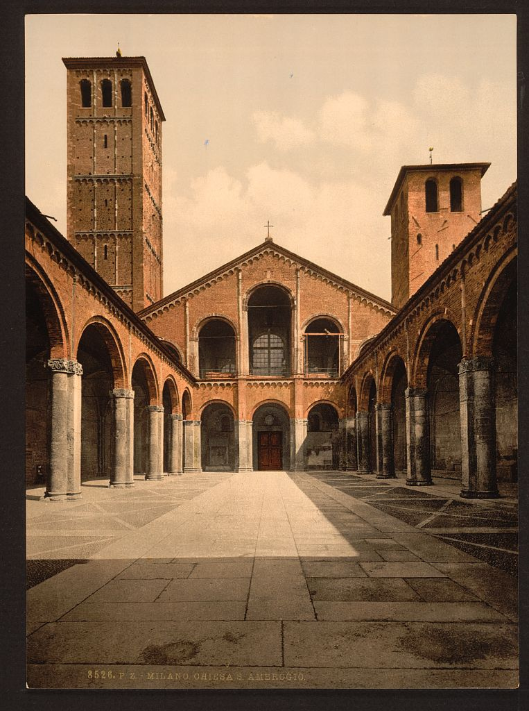 [st. Ambrosius Church (i.e. Sant' Ambrogio), Milan, Italy] (Loc)