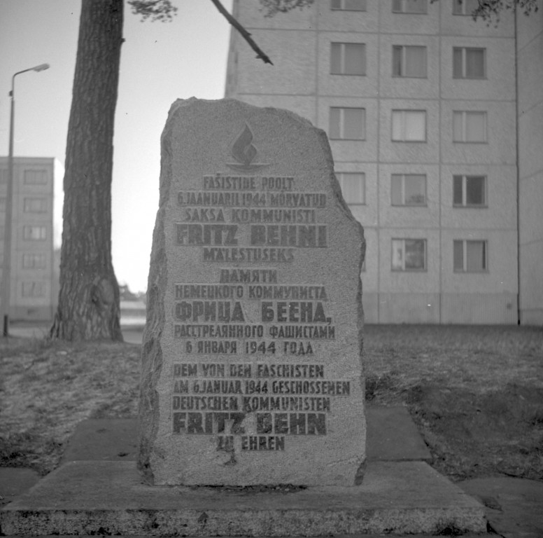 F. Behn Memory Stone Harju County Tallinn Retke road