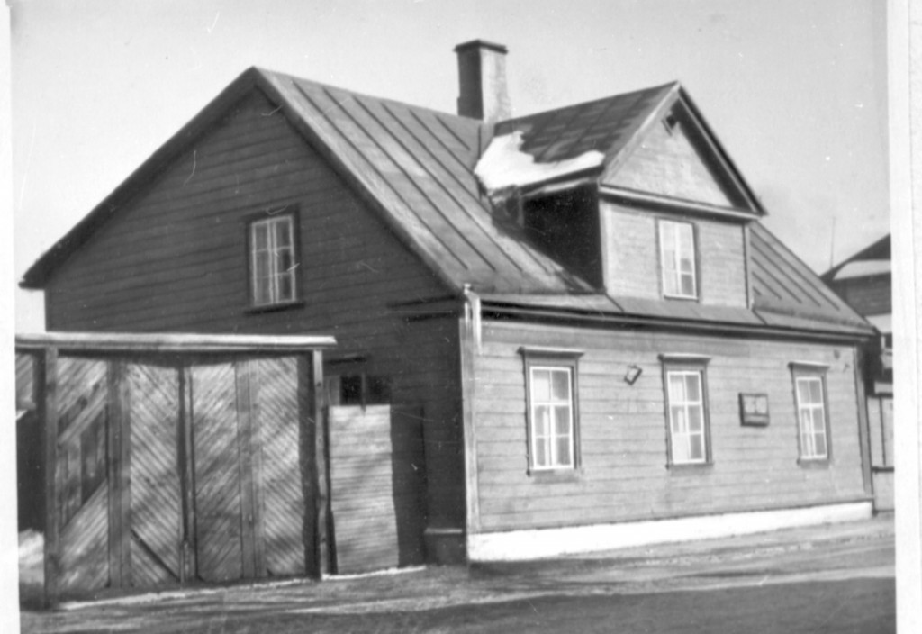 Mikhail Ivanovich Kalinini home in 1902 Harju county Tallinn Soo 36