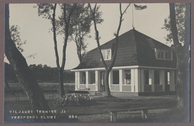 foto albumis, Viljandi, tennise- ja veespordiklubi, järv, u 1925, foto J. Riet