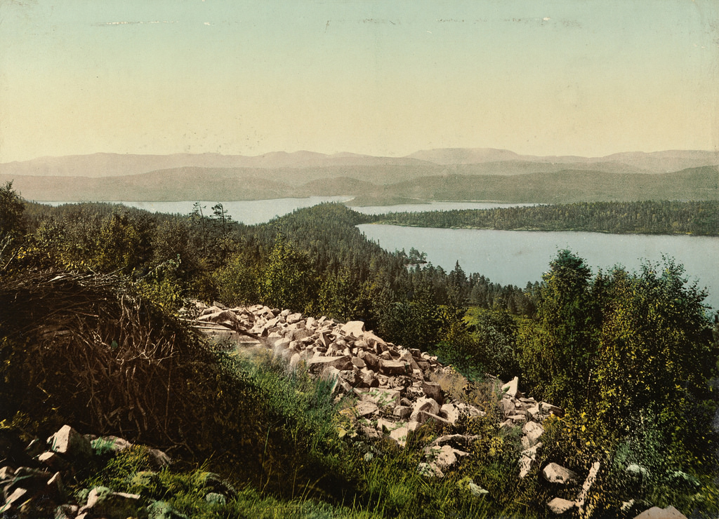 7096. Telemarken. Panorama fra Bolkesjø