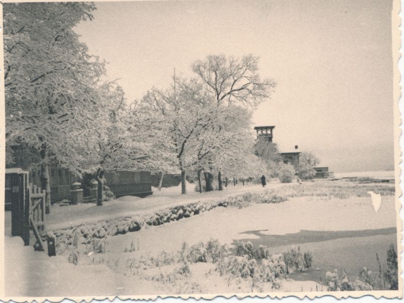 Foto. Vaade rannale Tðaikovski pst. lähedal, talvel. 28. dets. 1959. Fotogr. R. Kalk.