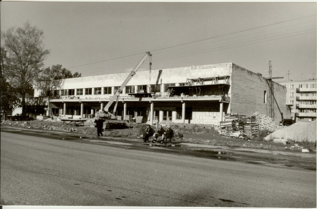 foto Türi kaubamaja ehitamine 1985
